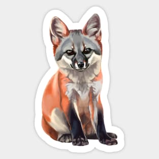 Grey fox Sticker